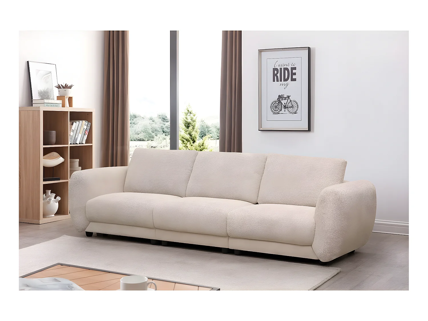 Einzelsofa "Saint Germain" - 3-Sitzer - Beige