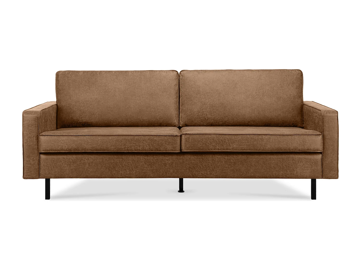 Dreisitzer-Schlafsofas mit Armlehnen - braun - INVIA