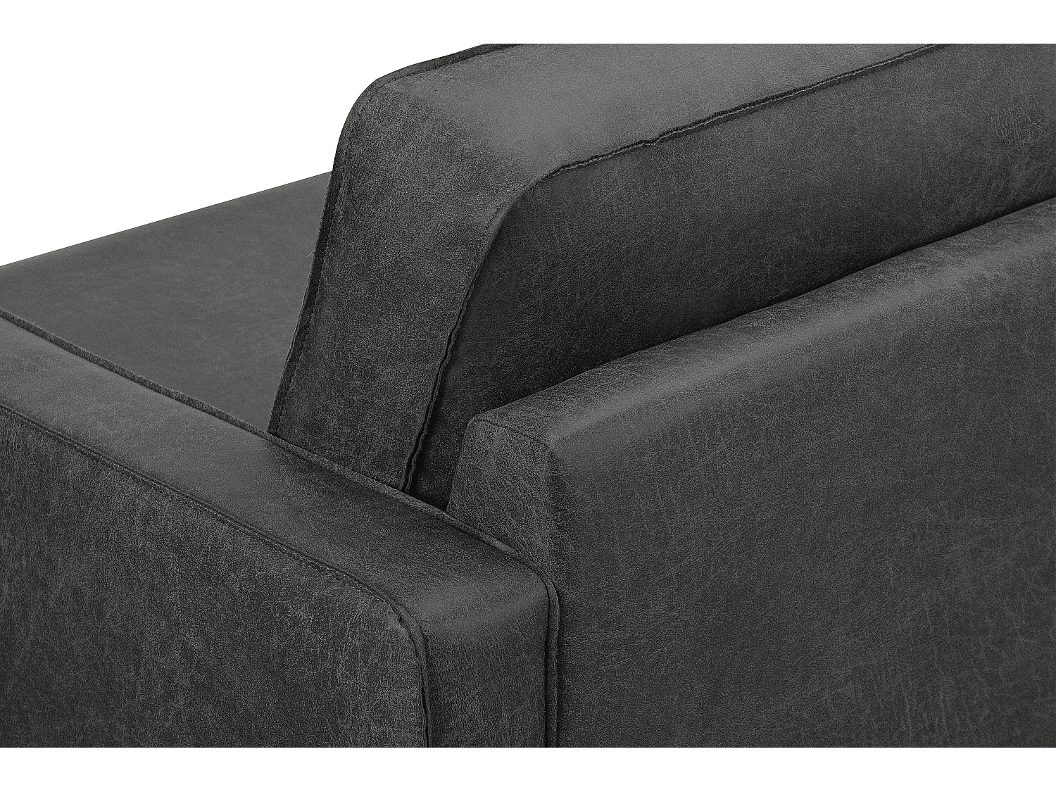 Dreisitzer-Schlafsofas mit Armlehnen - dunkelgrau - INVIA