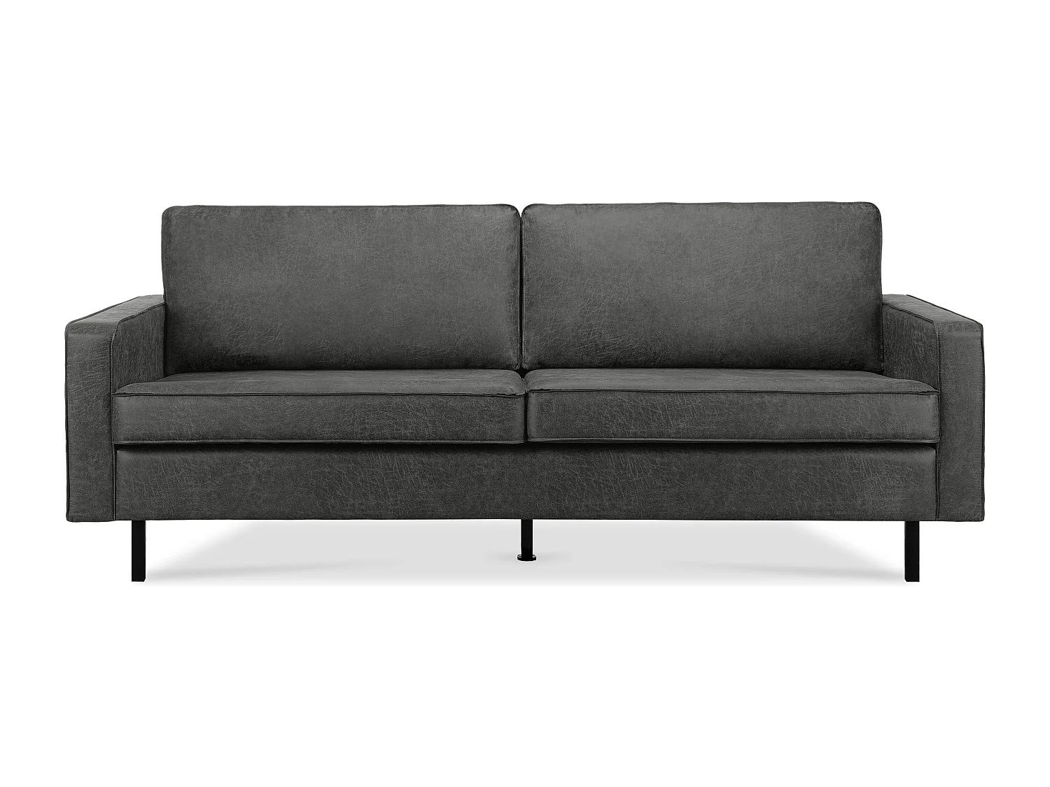 Dreisitzer-Schlafsofas mit Armlehnen - dunkelgrau - INVIA