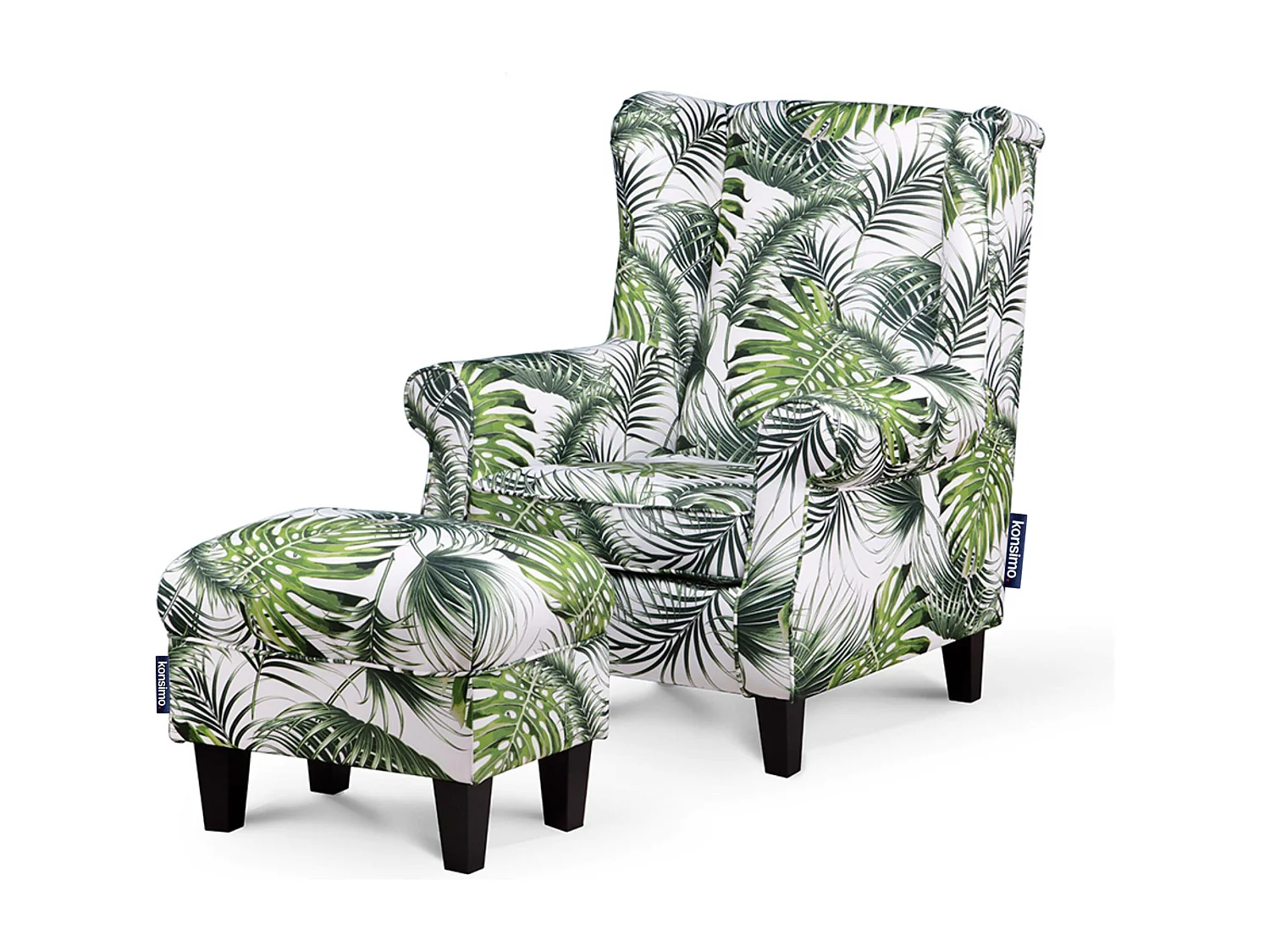 Sitzhocker zeitloses Design und pflegeleichter Stoff - Bunt - MILES