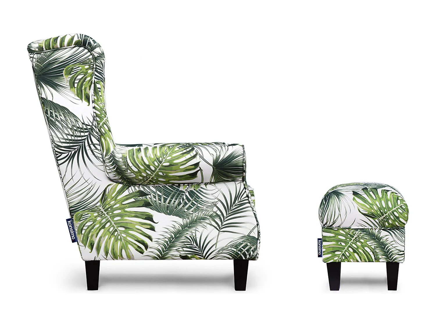 Sitzhocker zeitloses Design und pflegeleichter Stoff - Bunt - MILES