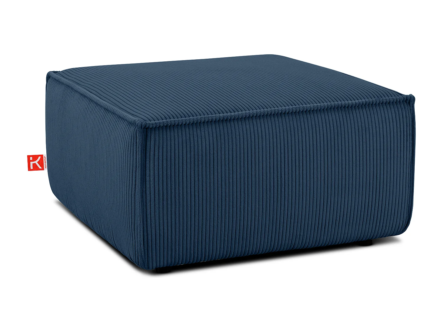 Sitzpouf gefederte Sitzfläche - blau - NAPI