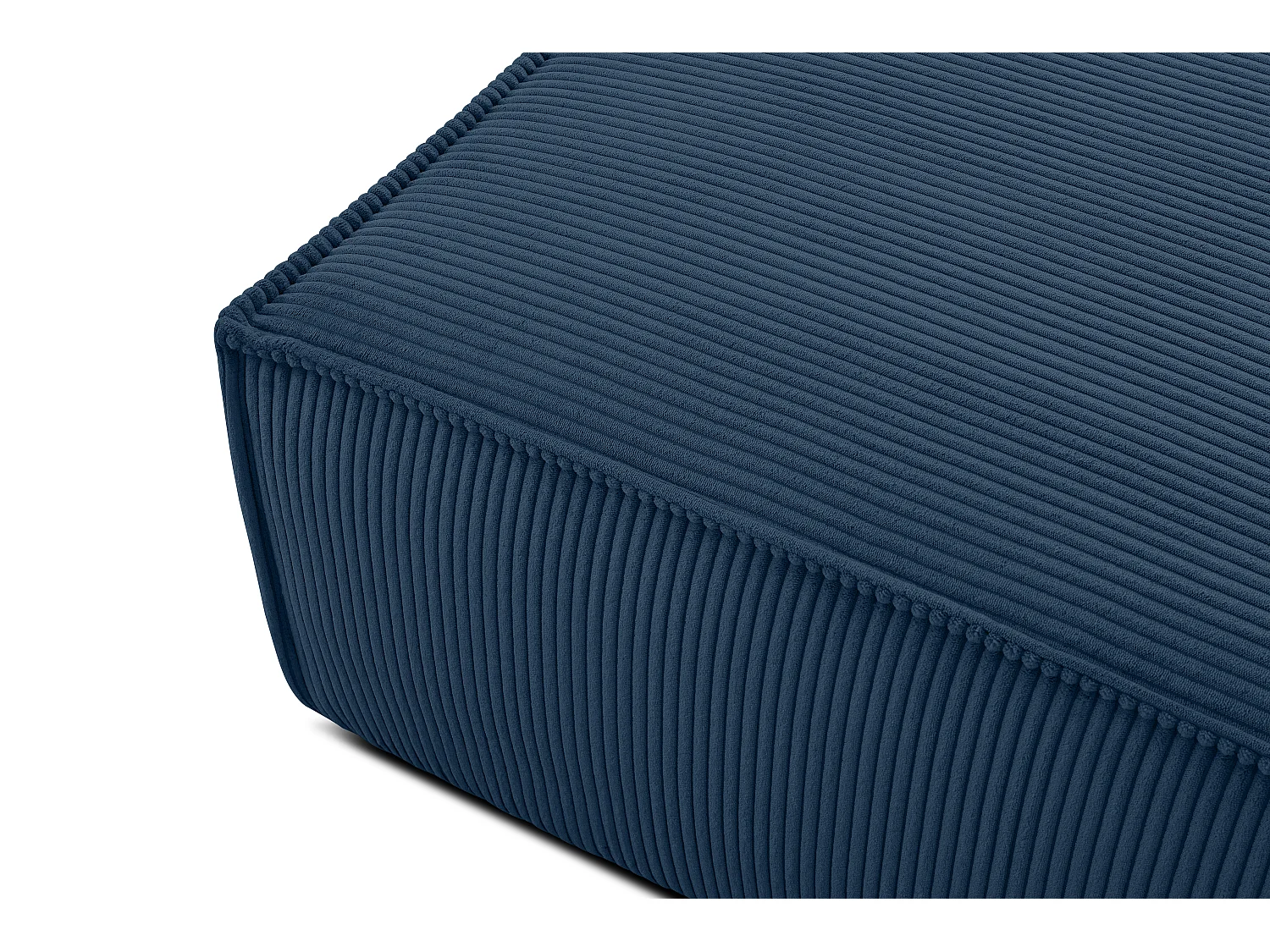 Sitzpouf gefederte Sitzfläche - blau - NAPI