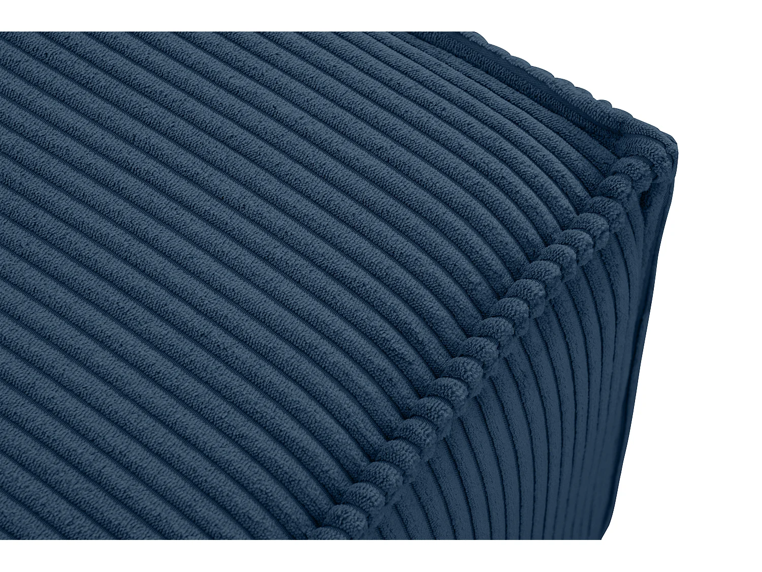 Sitzpouf gefederte Sitzfläche - blau - NAPI