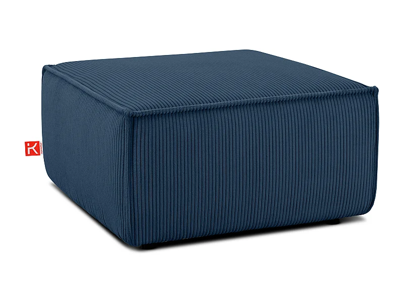 Sitzpouf gefederte Sitzfläche - blau - NAPI