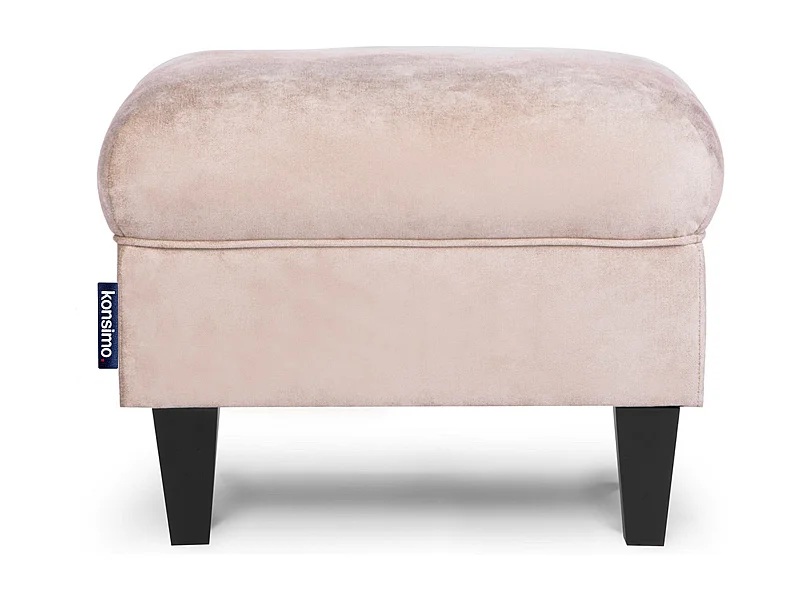 Sitzhocker zeitloses Design und pflegeleichter Stoff - beige - MILES