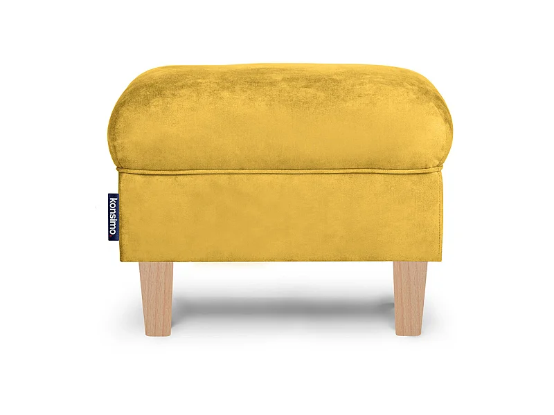 Sitzhocker zeitloses Design und pflegeleichter Stoff - gelb - MILES