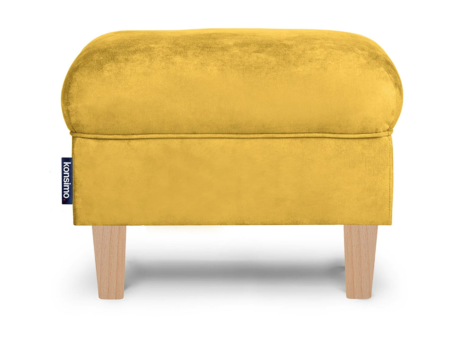 Sitzhocker zeitloses Design und pflegeleichter Stoff - gelb - MILES