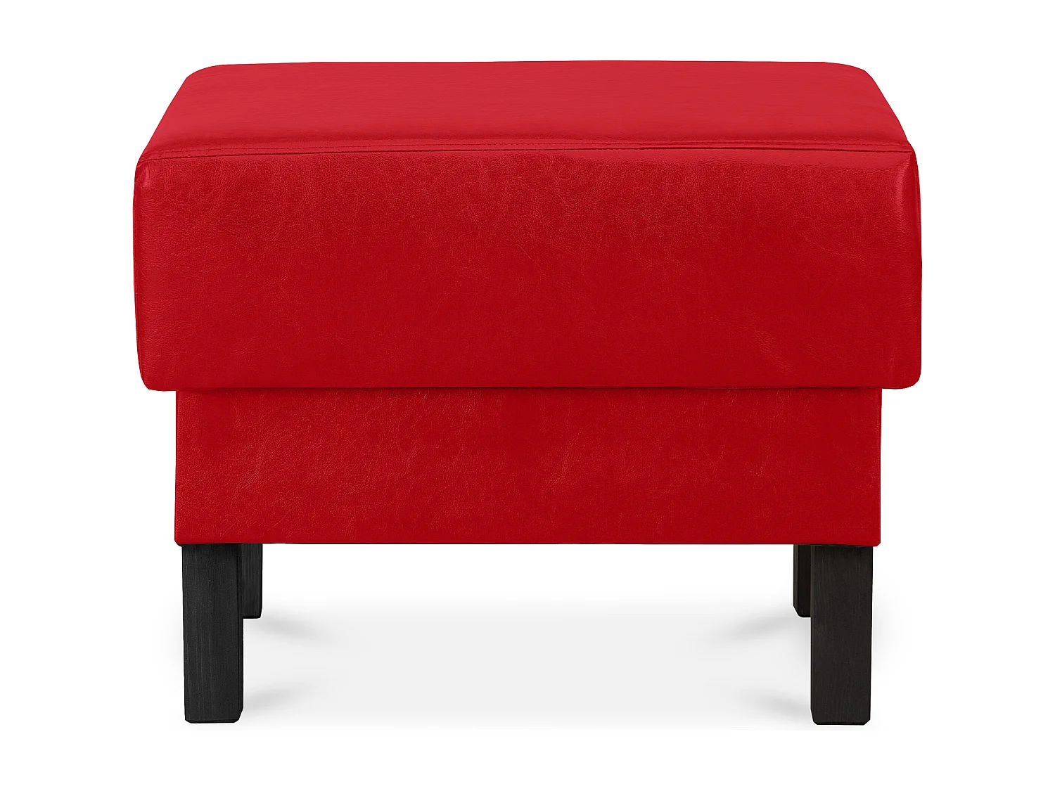 Sitzhocker auf hohen Holzbeinen - rot - ESPECTO