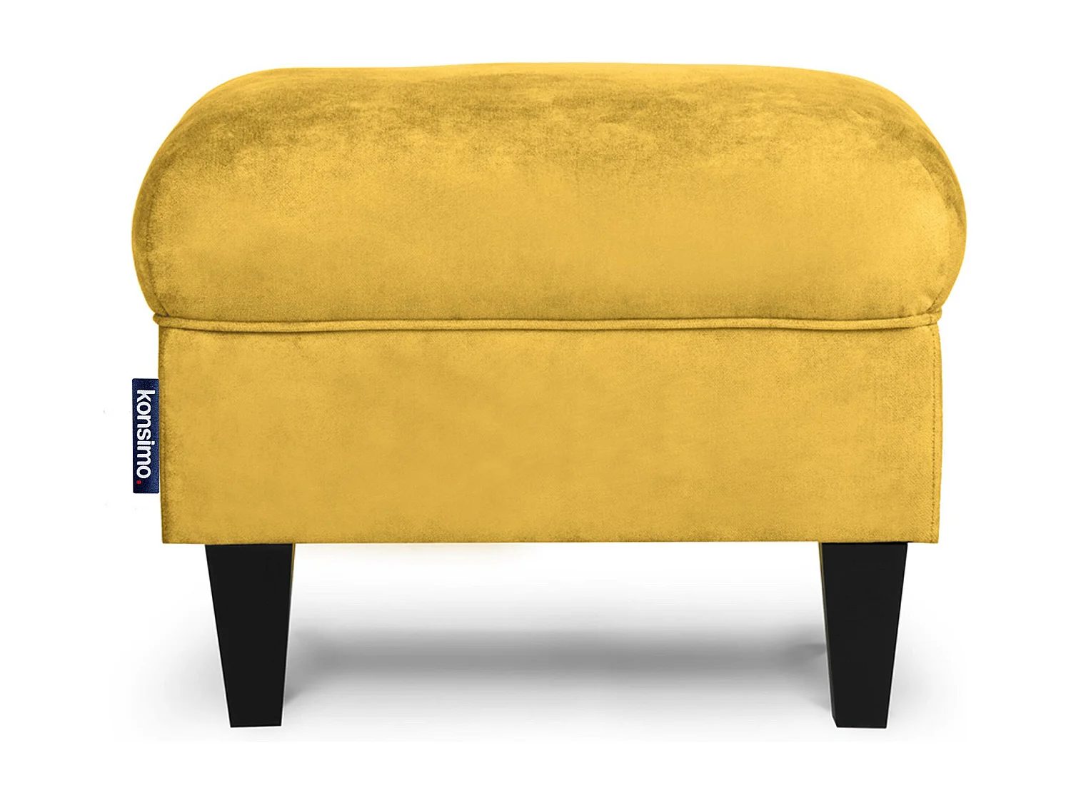 Sitzhocker zeitloses Design und pflegeleichter Stoff - gelb - MILES