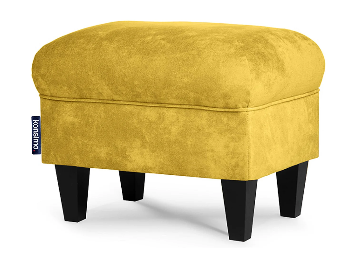 Sitzhocker zeitloses Design und pflegeleichter Stoff - gelb - MILES