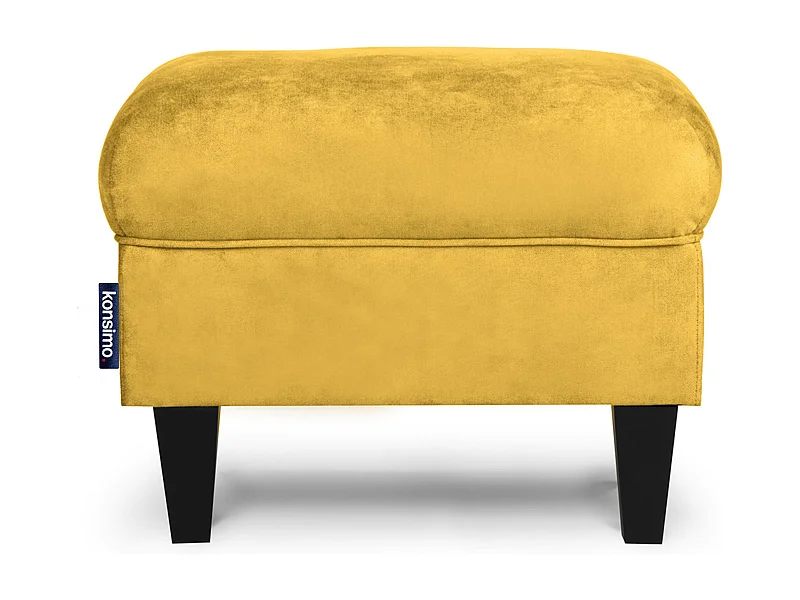 Sitzhocker zeitloses Design und pflegeleichter Stoff - gelb - MILES