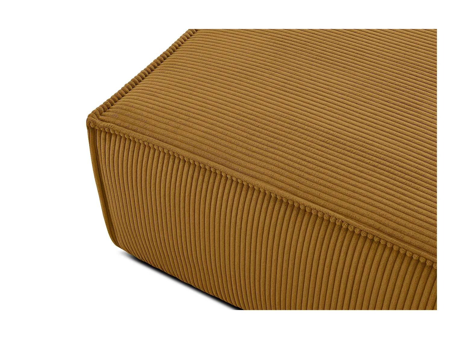 Sitzpouf gefederte Sitzfläche - gelb - NAPI