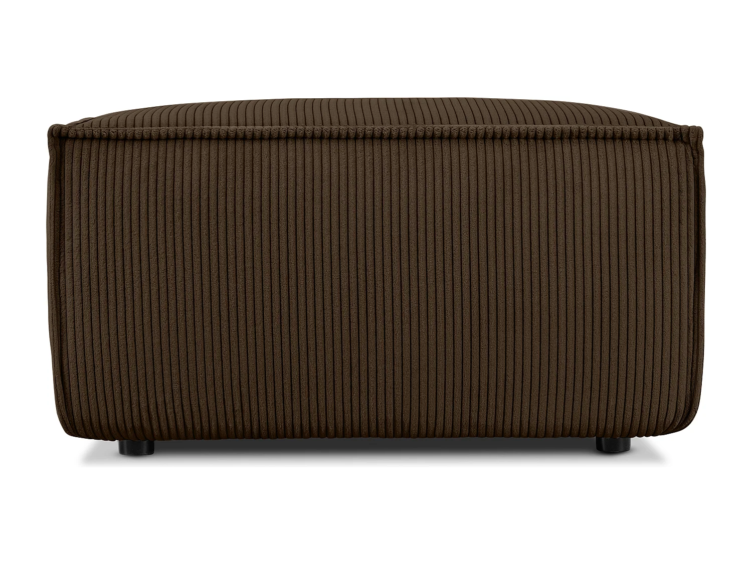 Sitzpouf gefederte Sitzfläche - dunkelbraun - NAPI