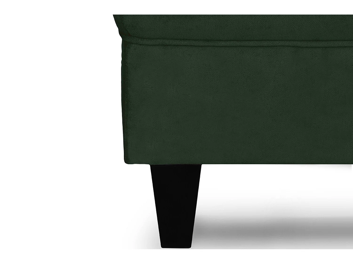 Sitzhocker zeitloses Design und pflegeleichter Stoff - grün - MILES