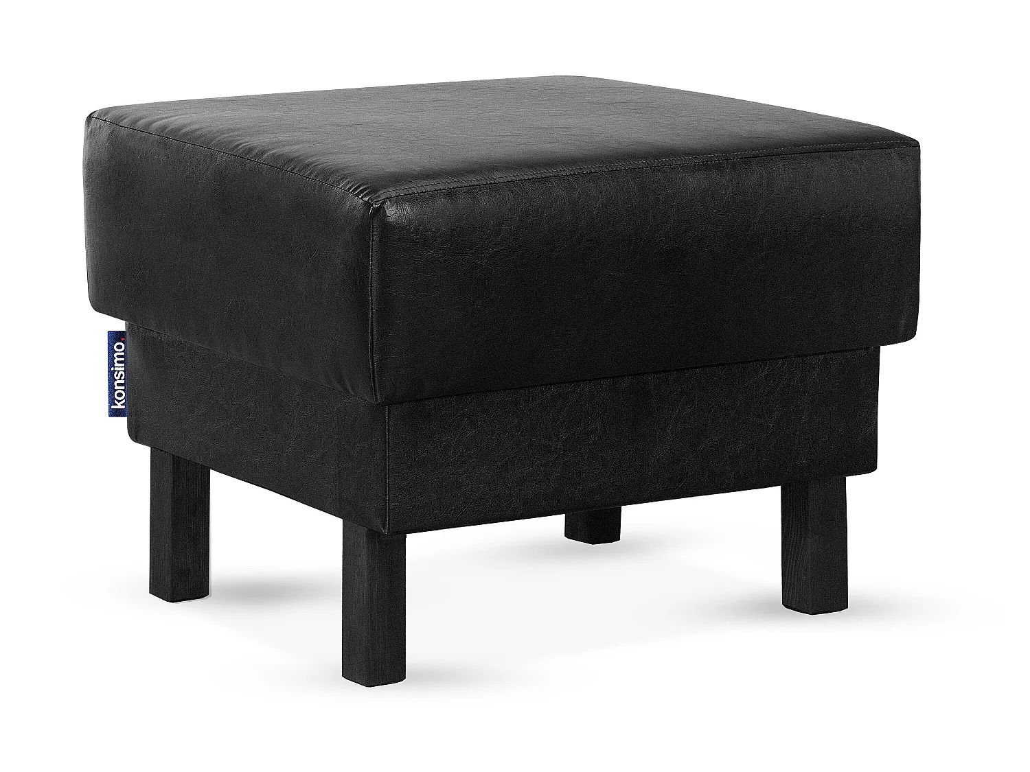 Sitzhocker auf hohen Holzbeinen - schwarz - ESPECTO