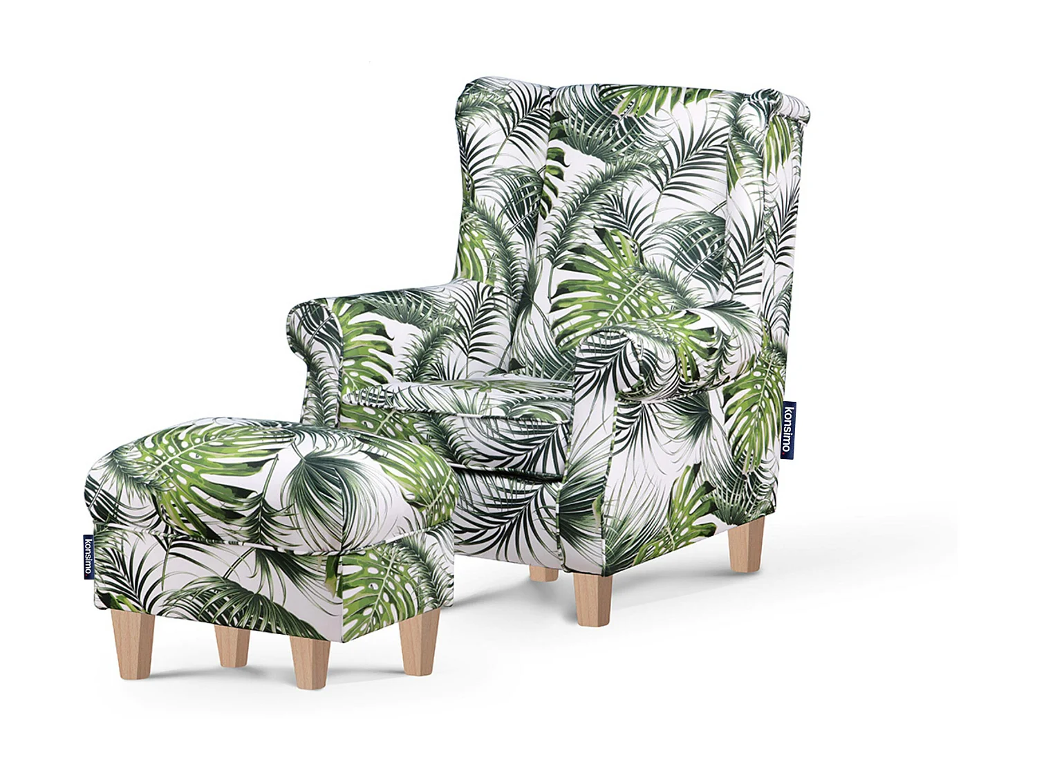 Sitzhocker zeitloses Design und pflegeleichter Stoff - Bunt - MILES