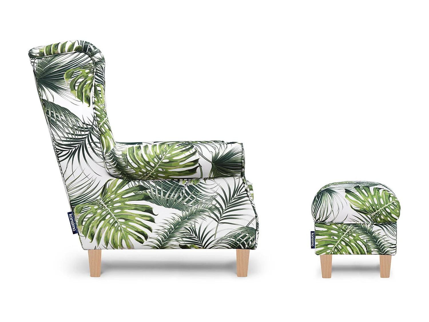 Sitzhocker zeitloses Design und pflegeleichter Stoff - Bunt - MILES