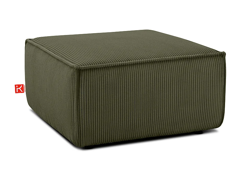 Sitzpouf gefederte Sitzfläche - grün - NAPI