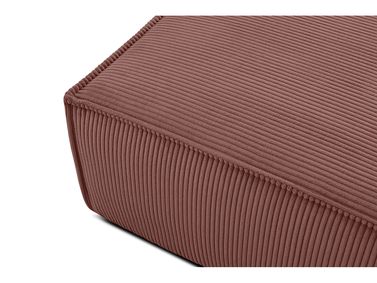Sitzpouf gefederte Sitzfläche - rosa - NAPI