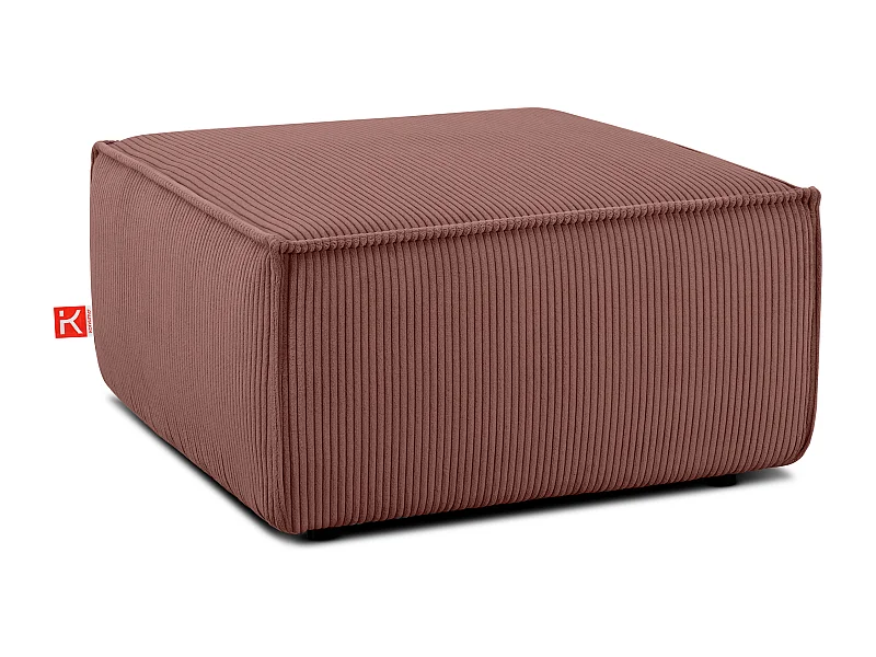 Sitzpouf gefederte Sitzfläche - rosa - NAPI