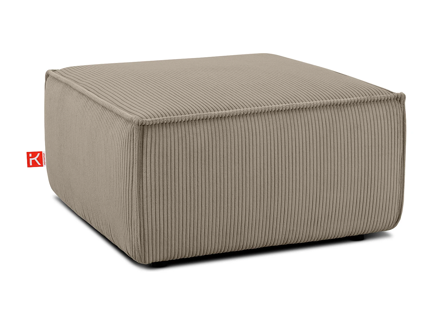 Sitzpouf gefederte Sitzfläche - beige - NAPI
