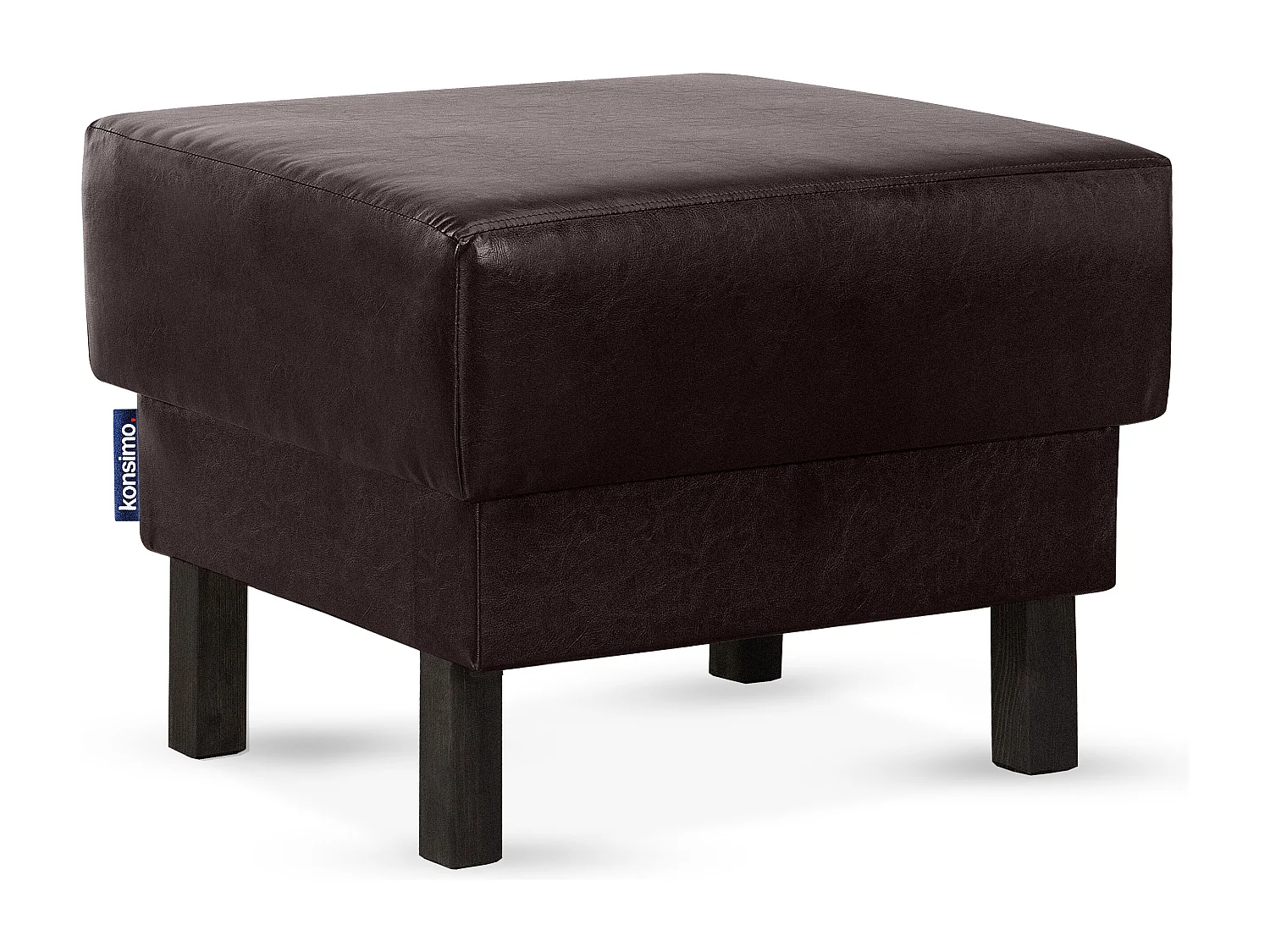 Sitzhocker auf hohen Holzbeinen - dunkelbraun - ESPECTO