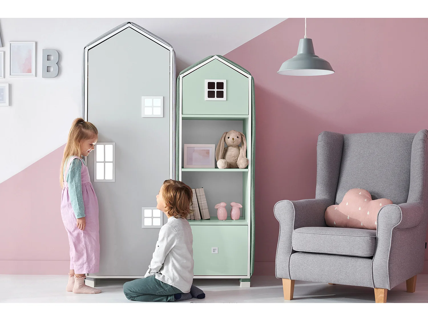 Bezug für Bücherregal - Hellgrün - MIRUM