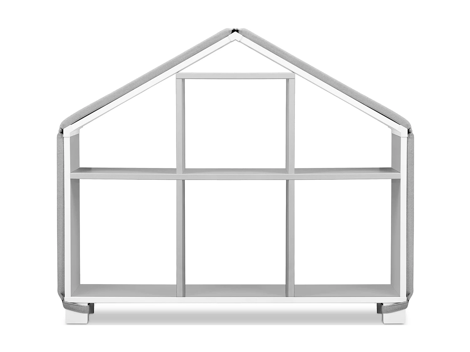 Bezug für Bücherregal - Grau - MIRUM