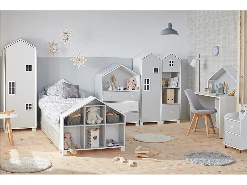 Doppelseitiges Bücherregal - Weiß - MIRUM