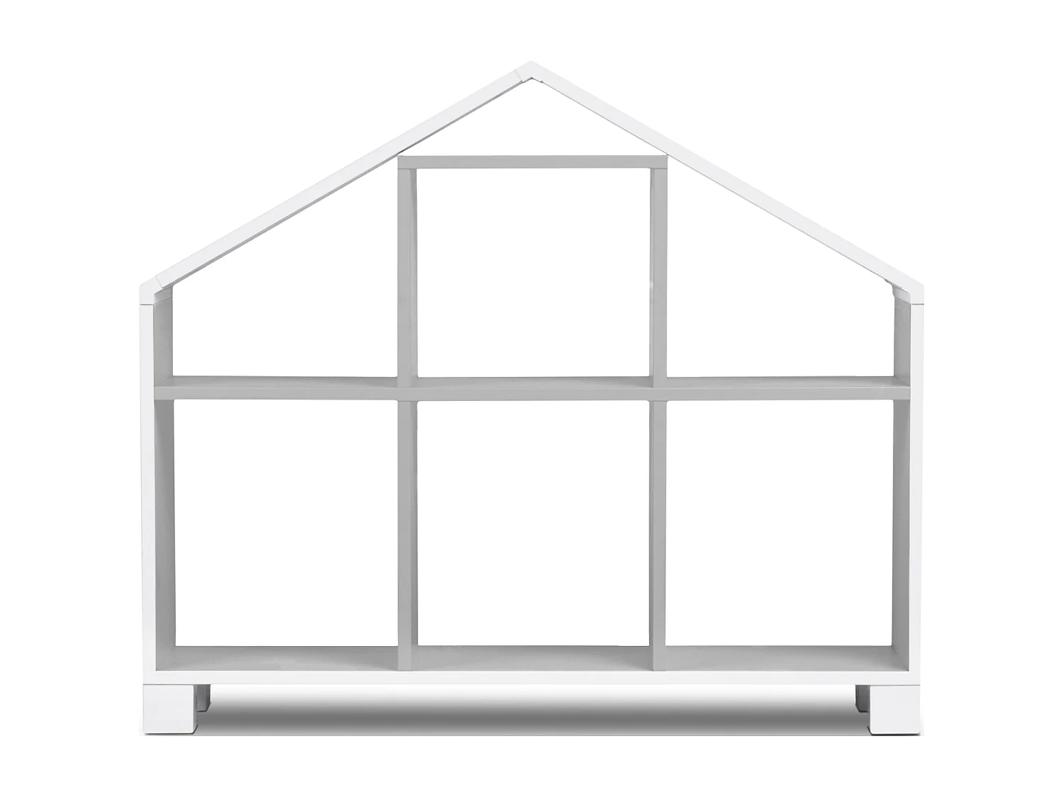 Doppelseitiges Bücherregal - Weiß - MIRUM