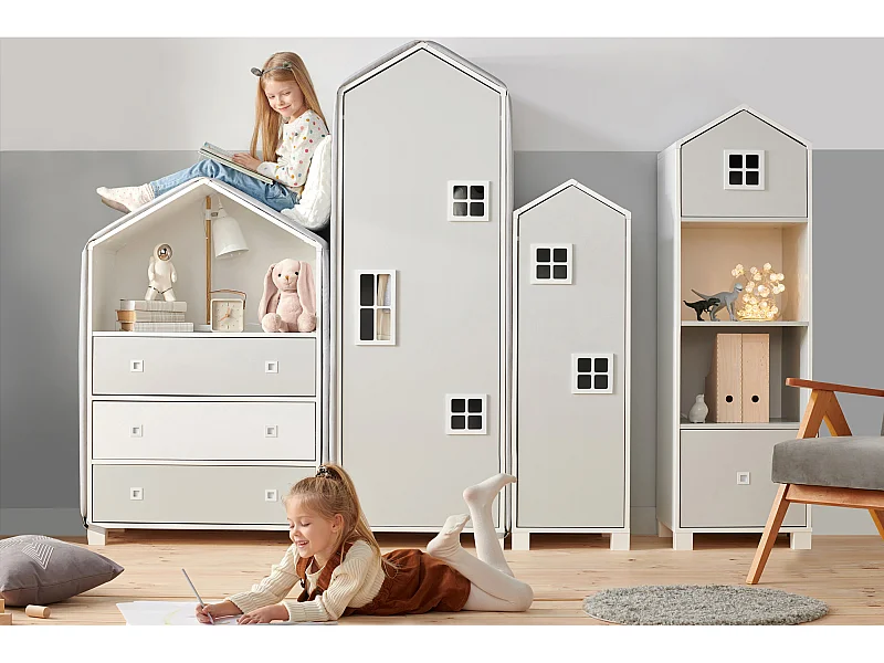 Kinderbücherregal - Weiß - MIRUM