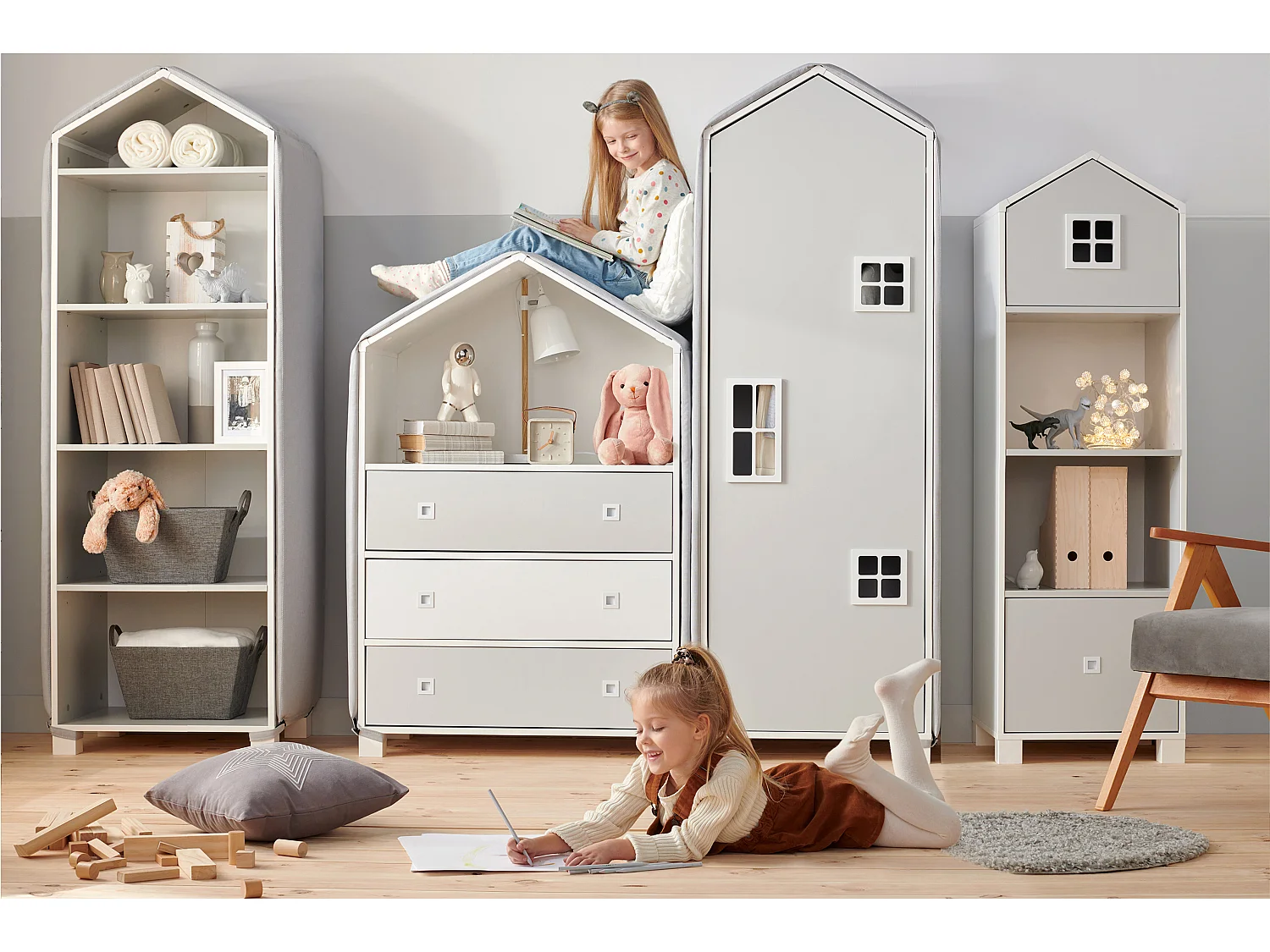 Kinderbücherregal - Weiß - MIRUM