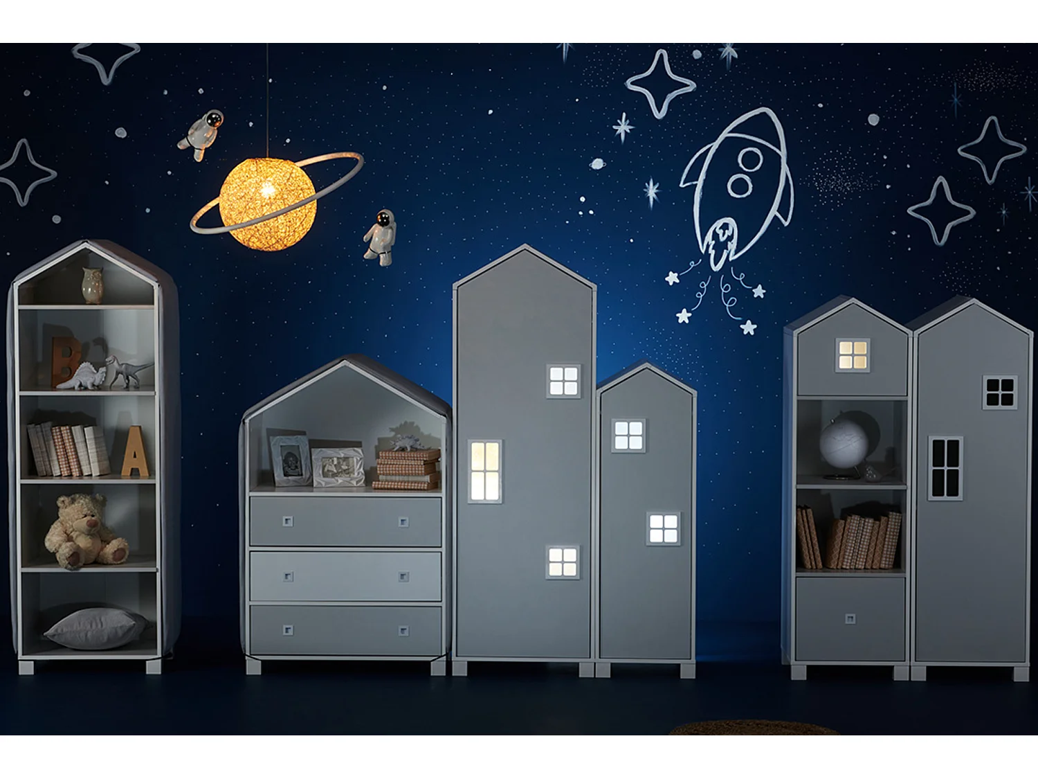 Kinderbücherregal - Weiß - MIRUM