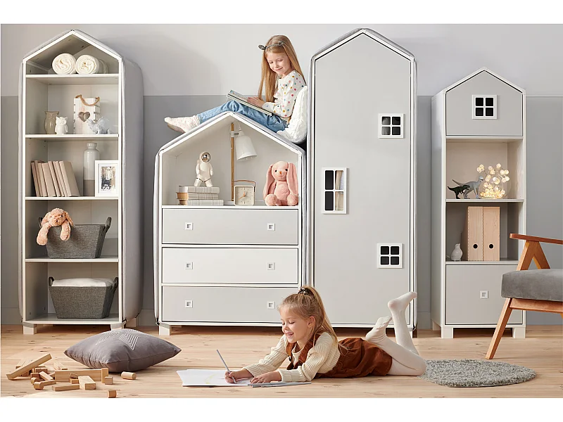 Kinderbücherregal - Weiß - MIRUM