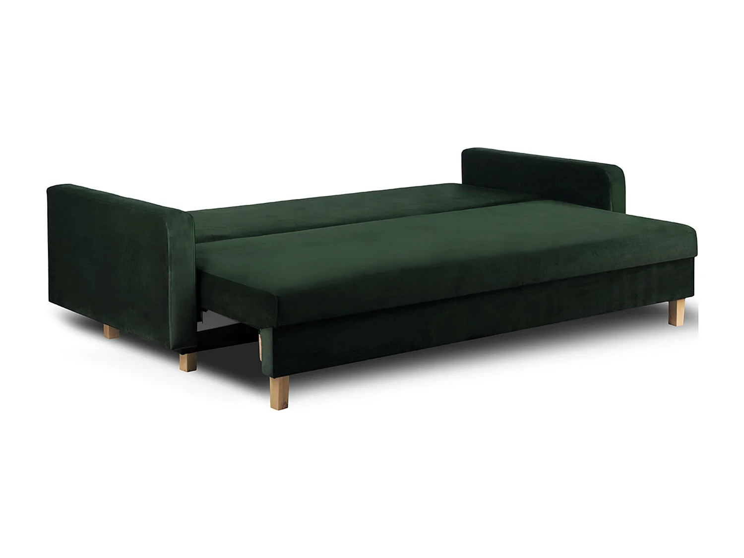 Schlafsofa ERISO - 3-Sitzer - Dunkelgrün