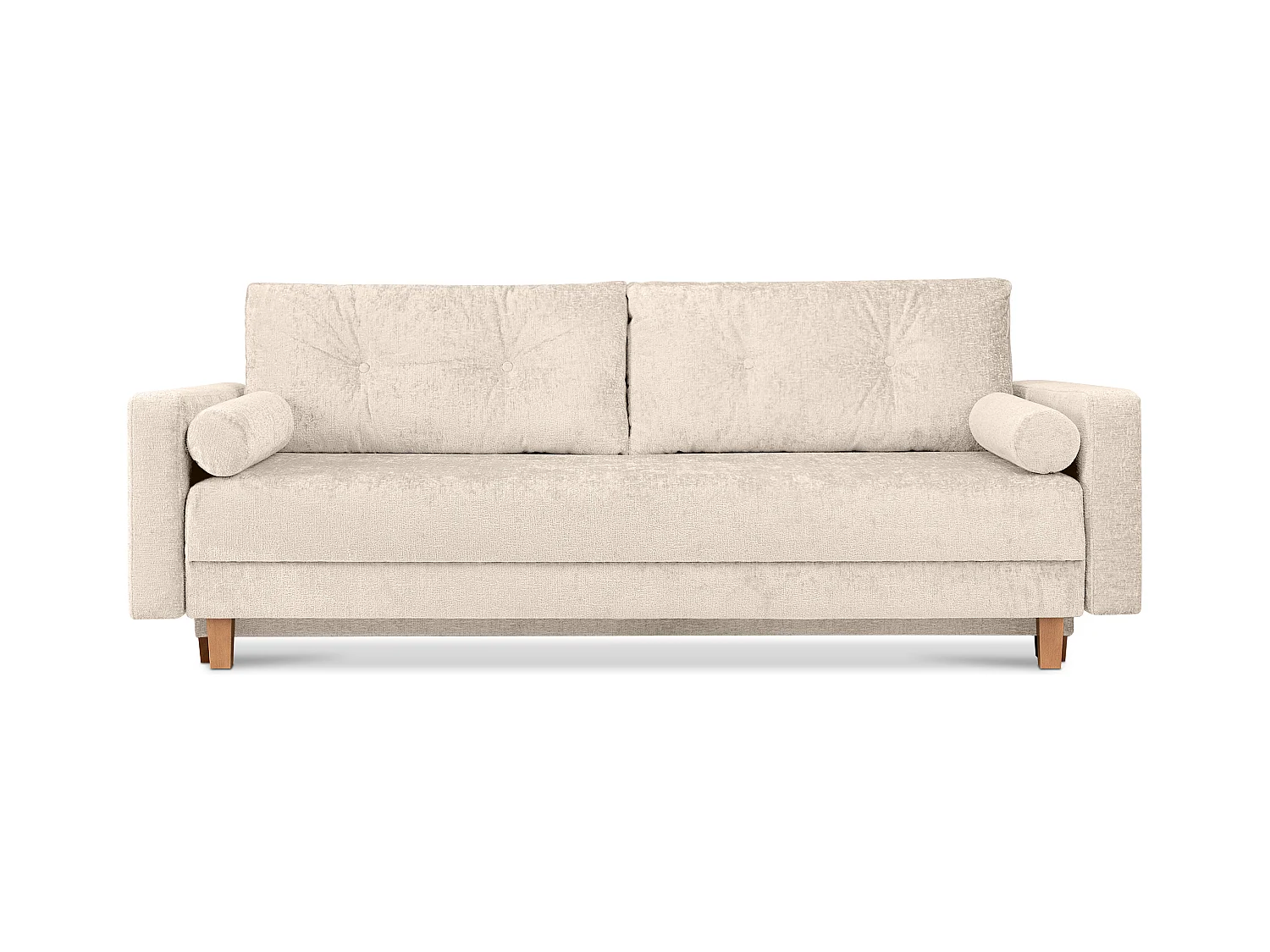 Canapé convertible ERISO - 3 places - Beige
