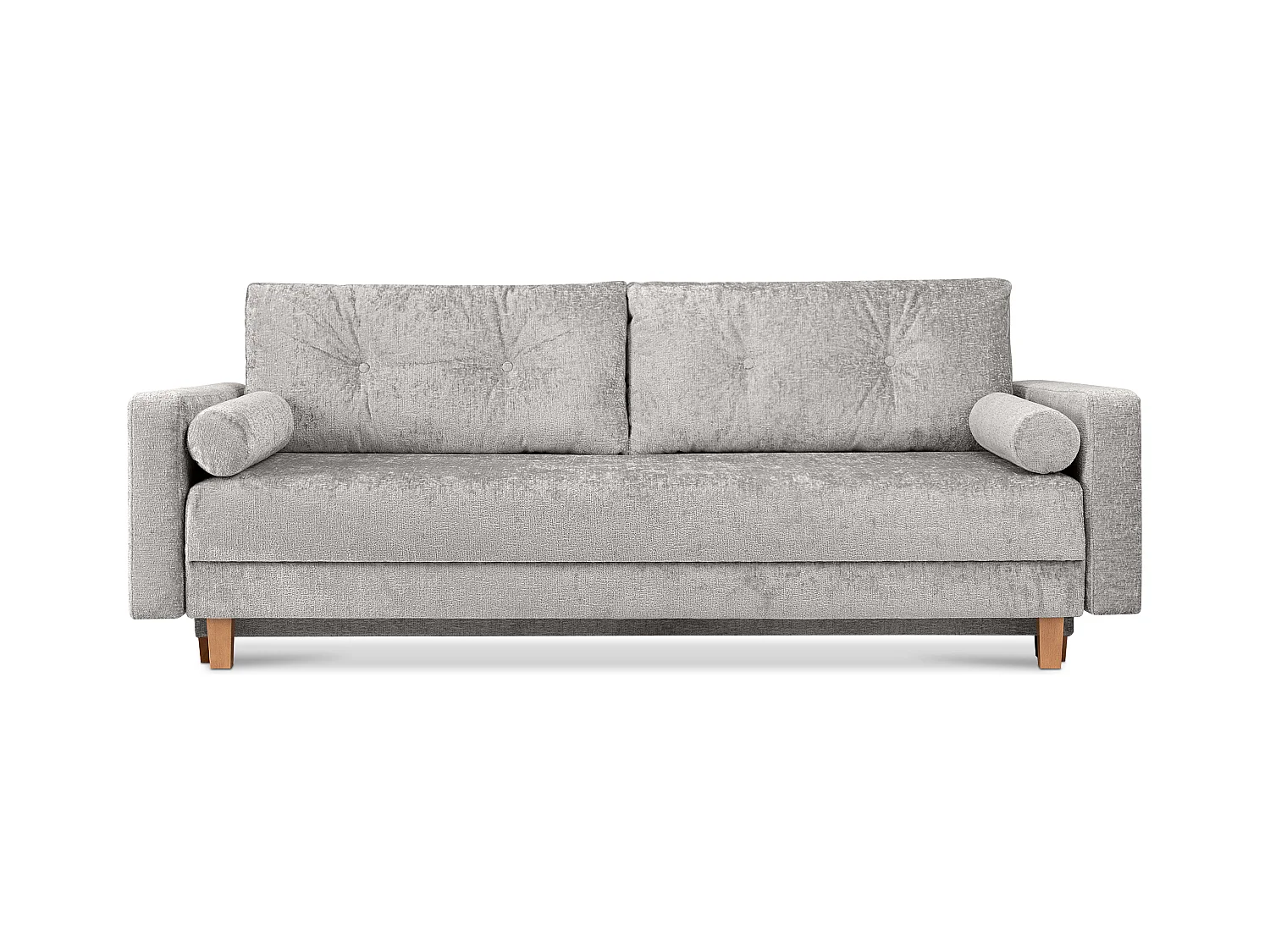 Canapé convertible ERISO - 3 places - Argent