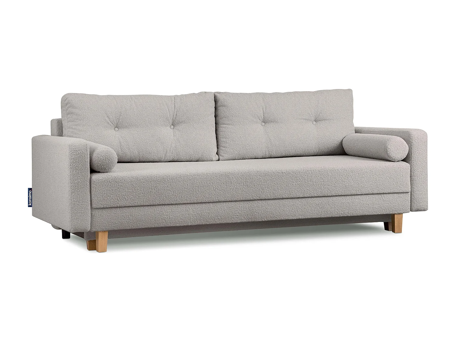 Schlafsofa ERISO - 3-Sitzer - Steingrau