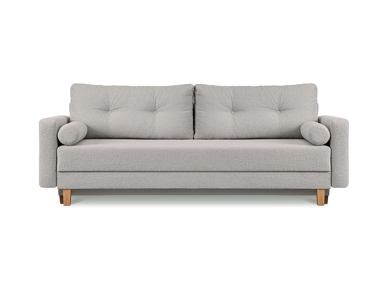 Canapé convertible ERISO - 3 places - Gris pierre