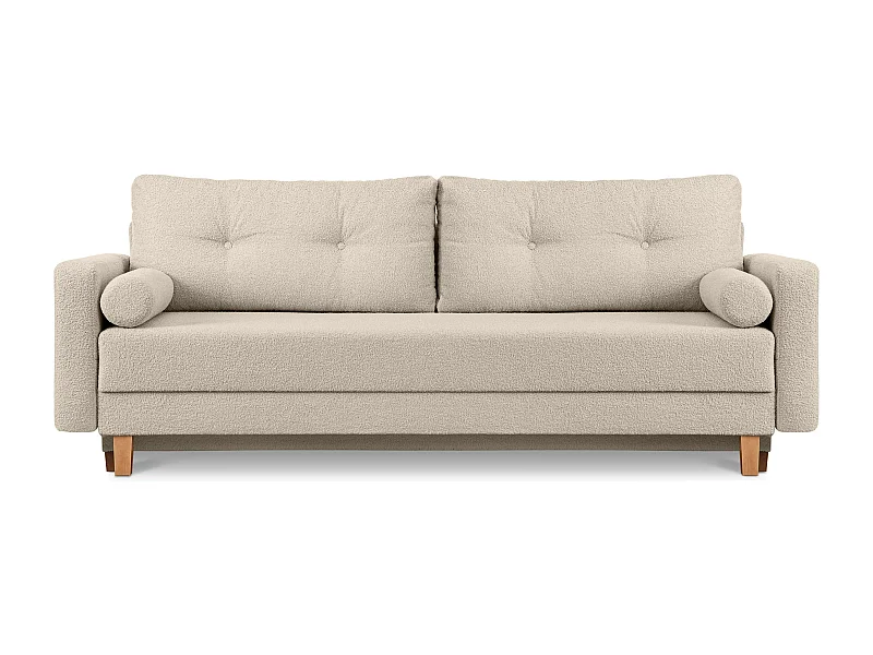 Schlafsofa ERISO - 3-Sitzer - Cremeweiß