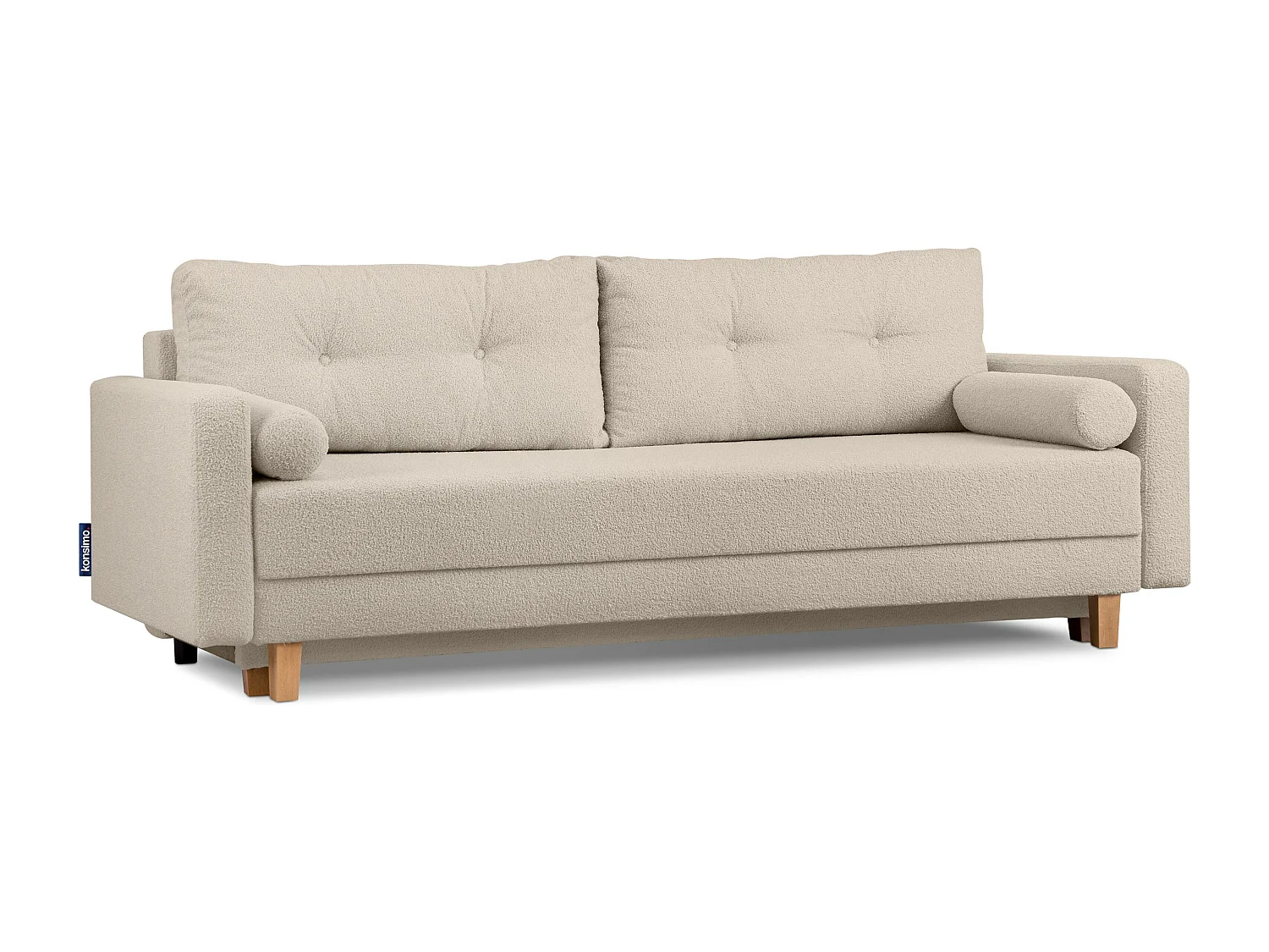 Schlafsofa ERISO - 3-Sitzer - Cremeweiß