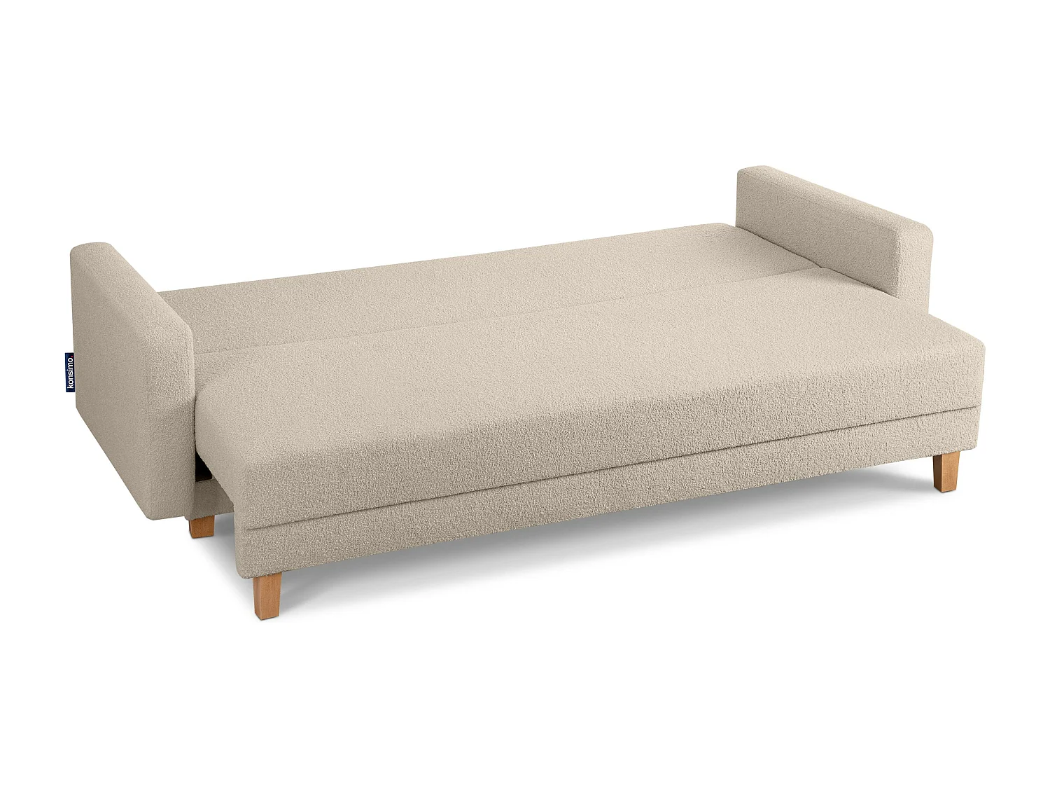 Schlafsofa ERISO - 3-Sitzer - Cremeweiß