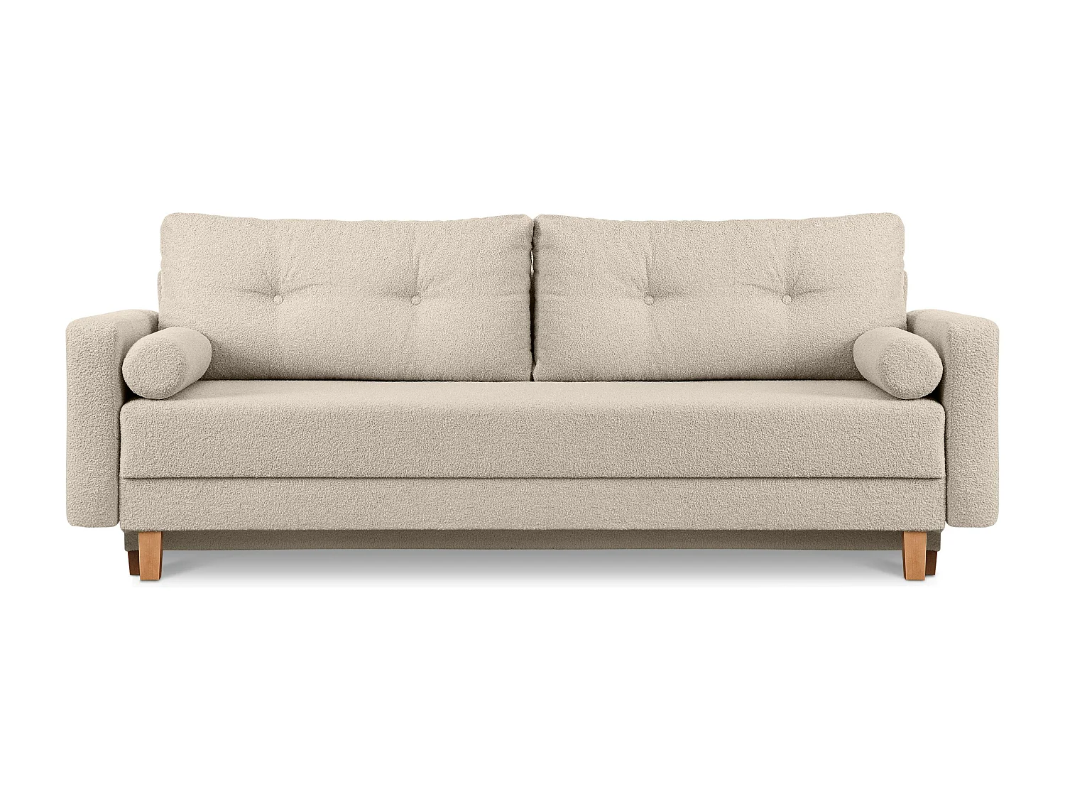 Schlafsofa ERISO - 3-Sitzer - Cremeweiß