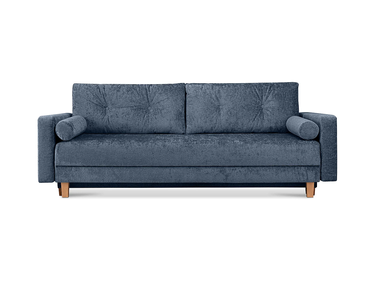 Canapé convertible ERISO - 3 places - Bleu nuit