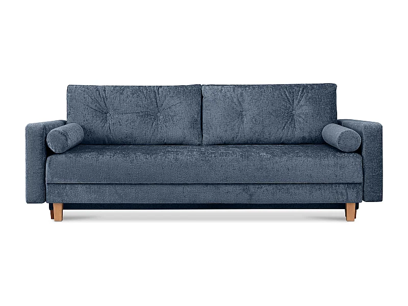 Canapé convertible ERISO - 3 places - Bleu nuit