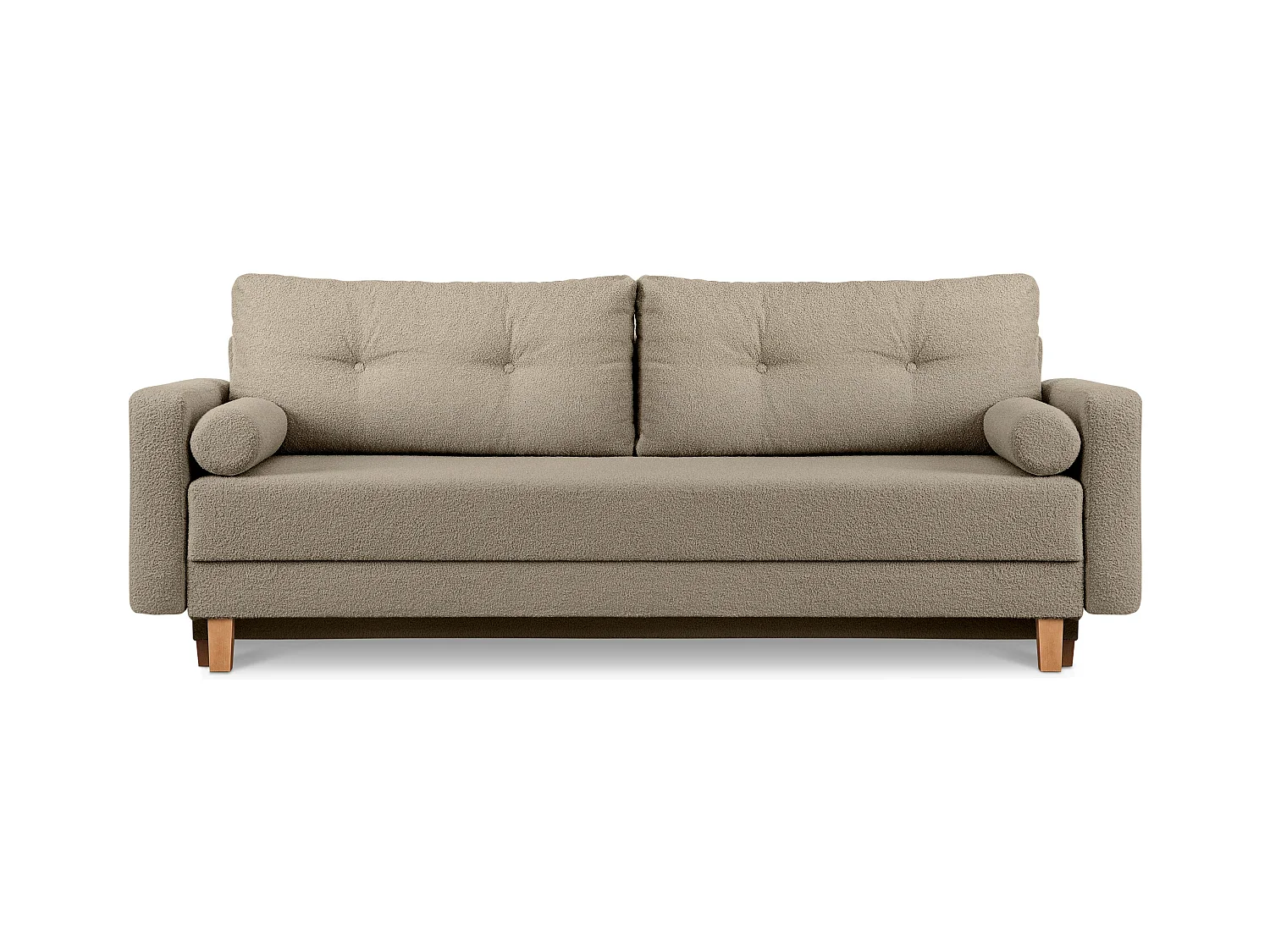 Canapé convertible ERISO - 3 places - Marron