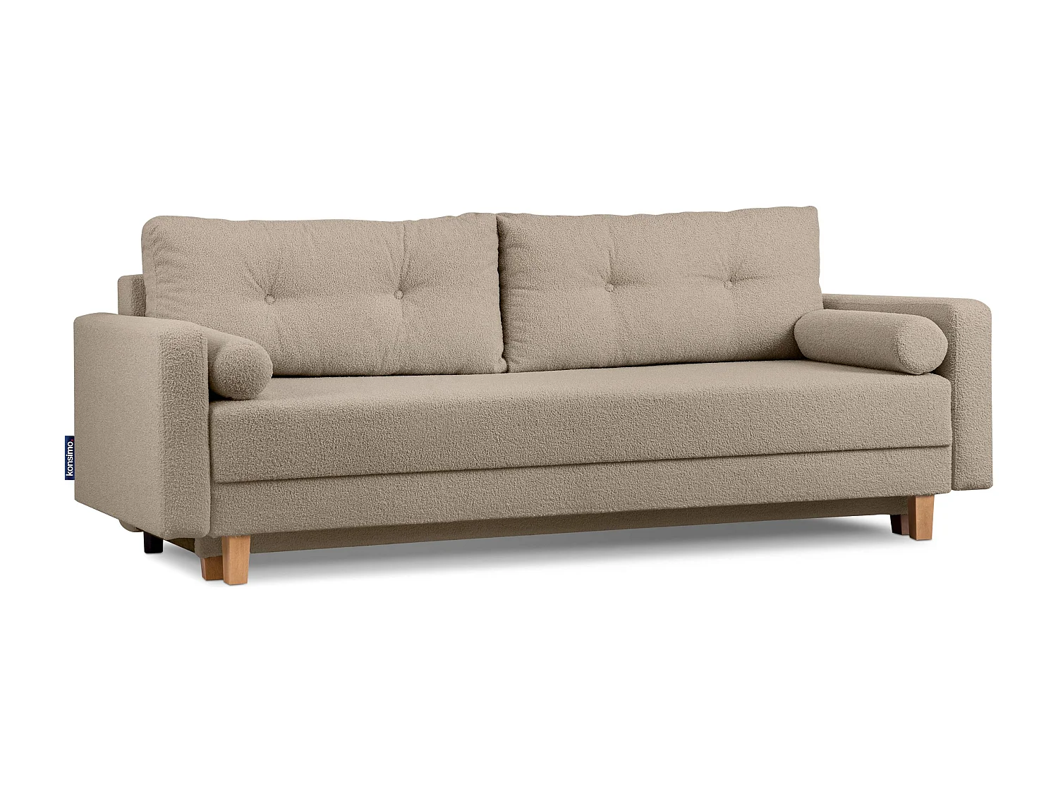 Schlafsofa ERISO - 3-Sitzer - Graubeige