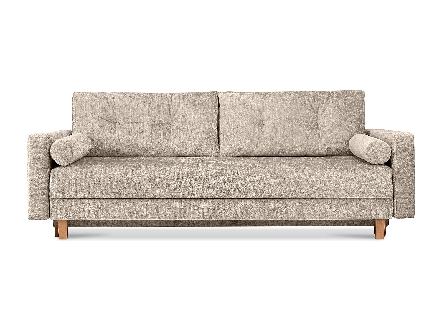 Schlafsofa ERISO - 3-Sitzer - Beige lackiert